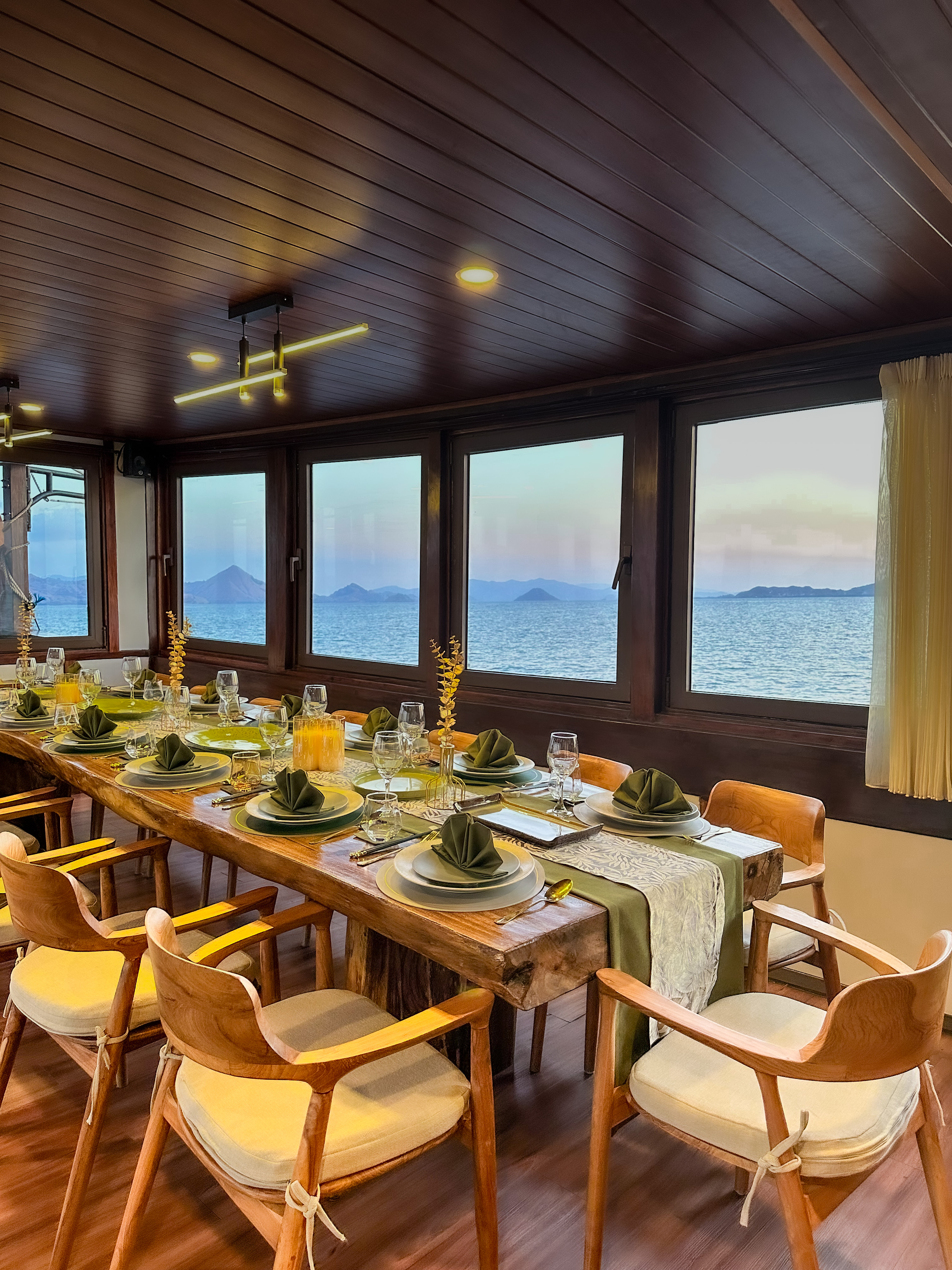 Quiet cove with emerald water