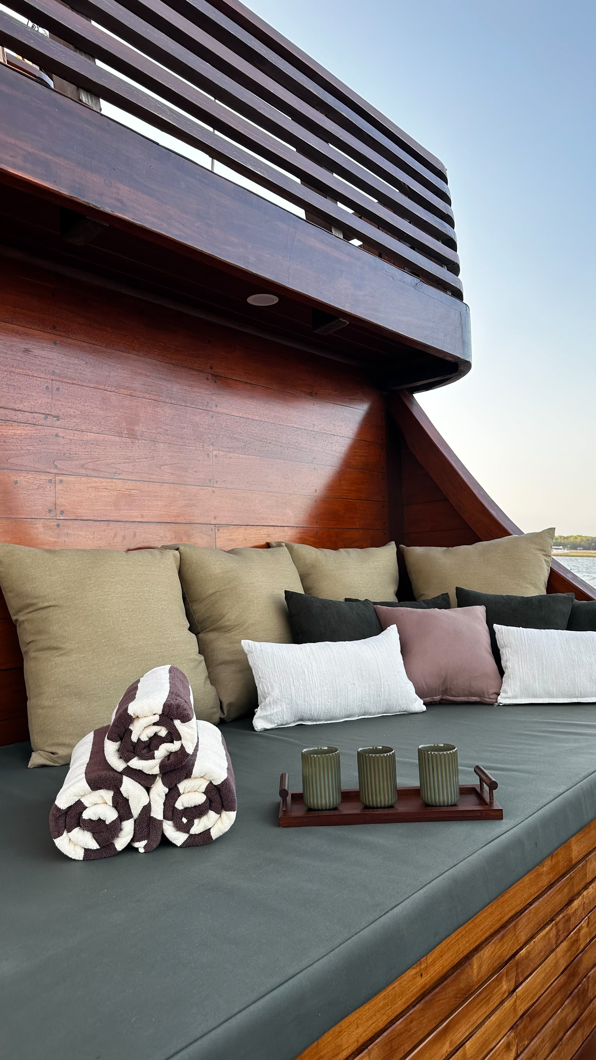 Quiet cove with emerald water